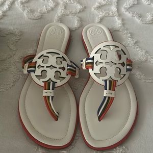 New Ivory Multi Color Mignon Miller Sandals